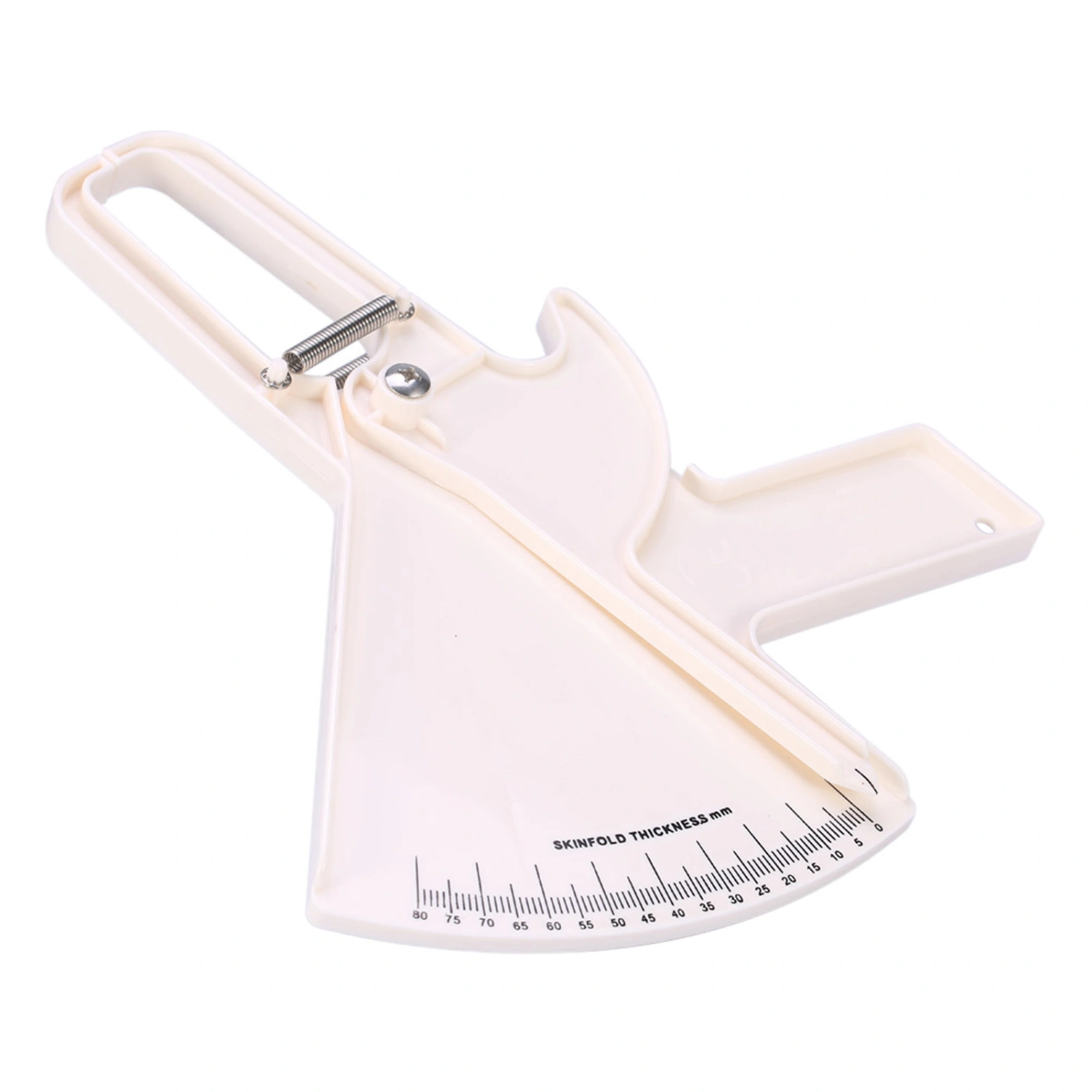 Women Men Body Fat Measure Skinfold Thickness Caliper Fitness Shaper Tester White