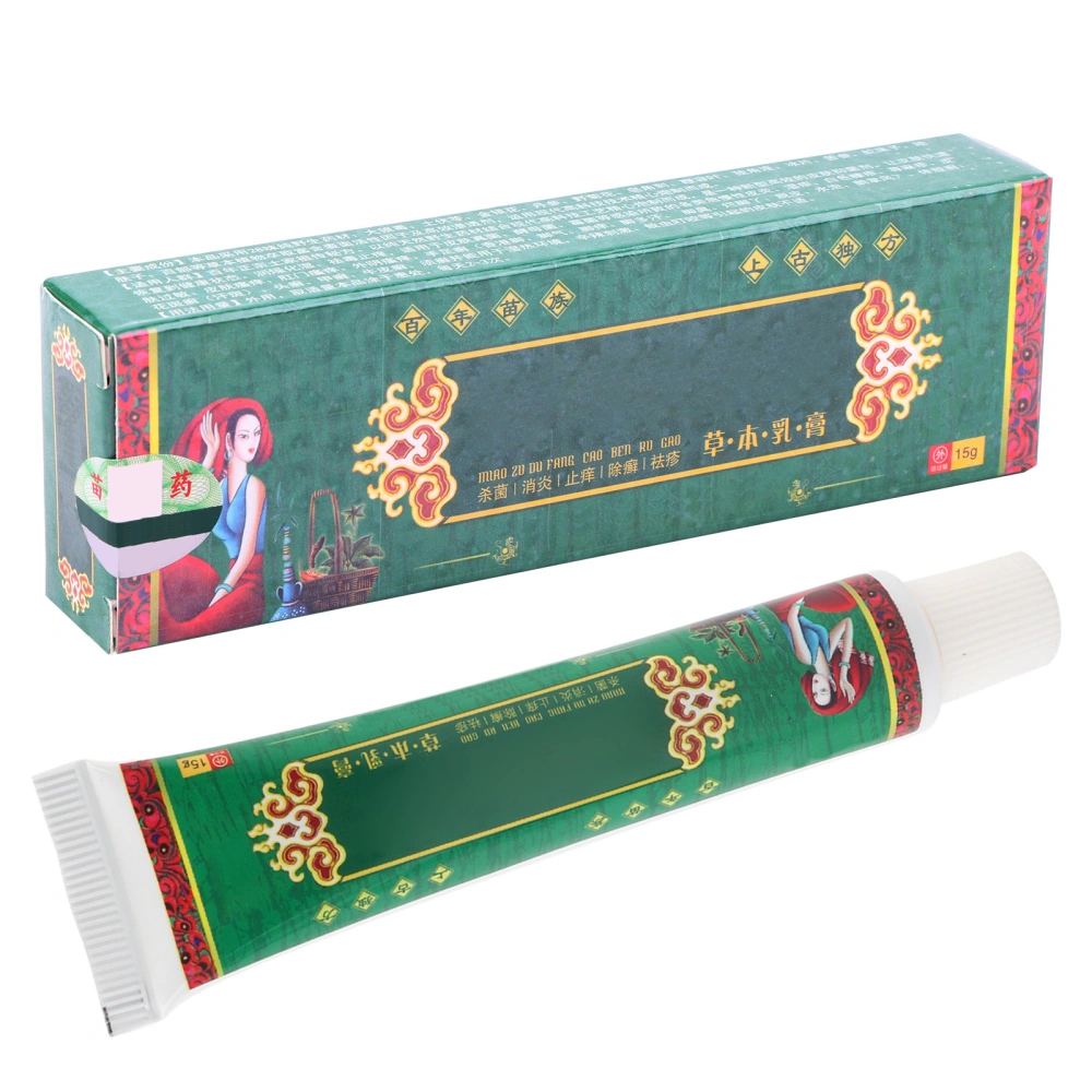 Miao Medicine Herbal Antibacterial Skin Itch Psoriasis Allergy Dermatitis Eczema Cream Chinese