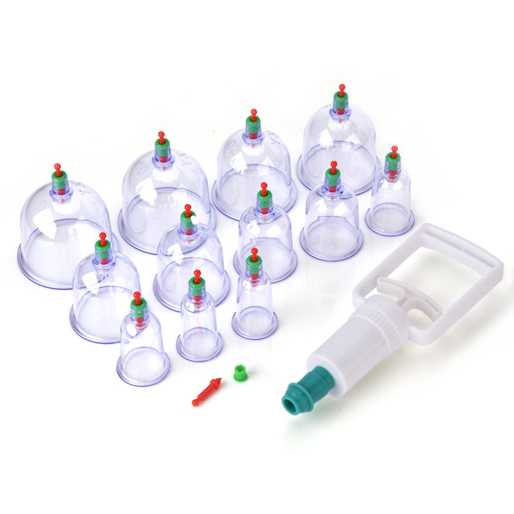 12x Suction Cups Cupping Massage Acupuncture Vacuum Therapy Traditional Chinese