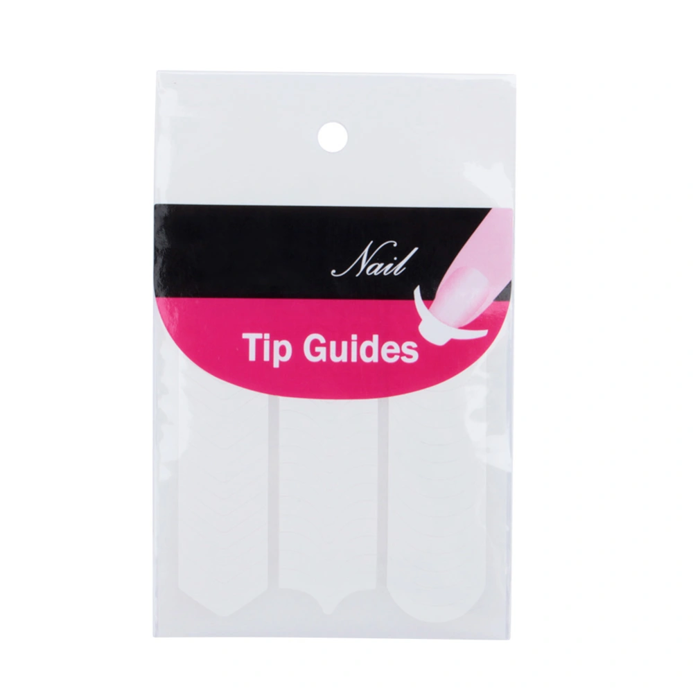 French Manicure Nail Art Tips Form Guide Sticker Nail Accessory