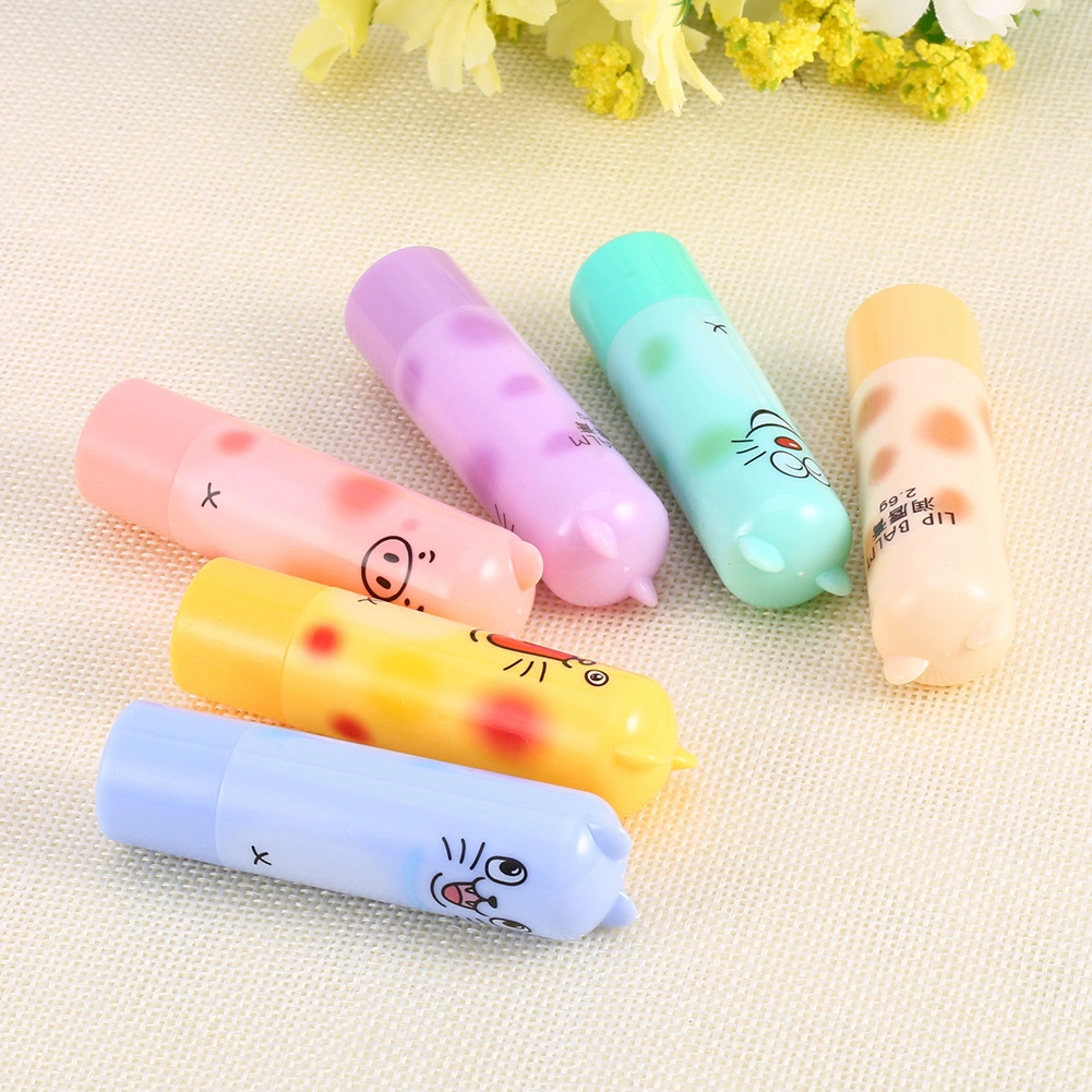 Women Men Kids Cute Animal Cartoon Moisturize Colorless Cosmetic Lipstick Lip Balm Pomade