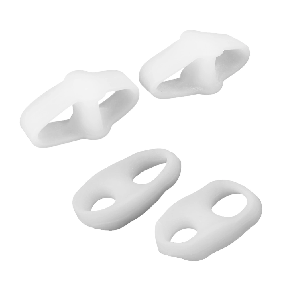 2PCS Silicone Gel Toe Protector Straightener Separator Alignment Pain Relief LJ