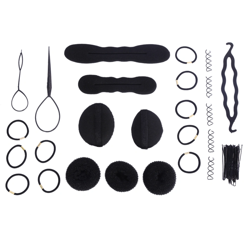 65 Pcs Fashion Women Magic Hair Twist Styling Accessories Hairpins Bun Maker Braid Tools Kit