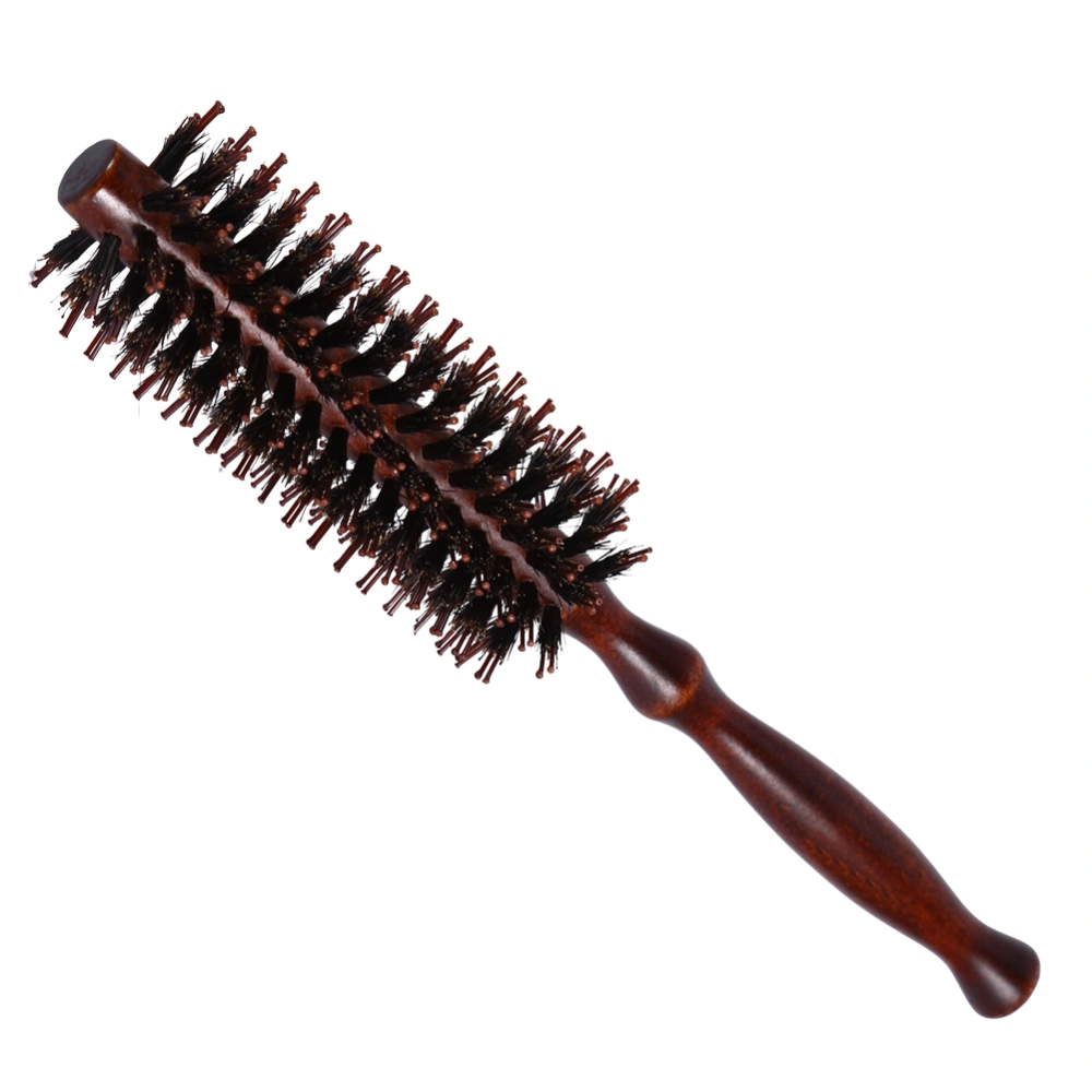 Antistatic Curling Hair Care Comb Round Wooden Handle Curly Brush Styling Hairdressing DIY Tool