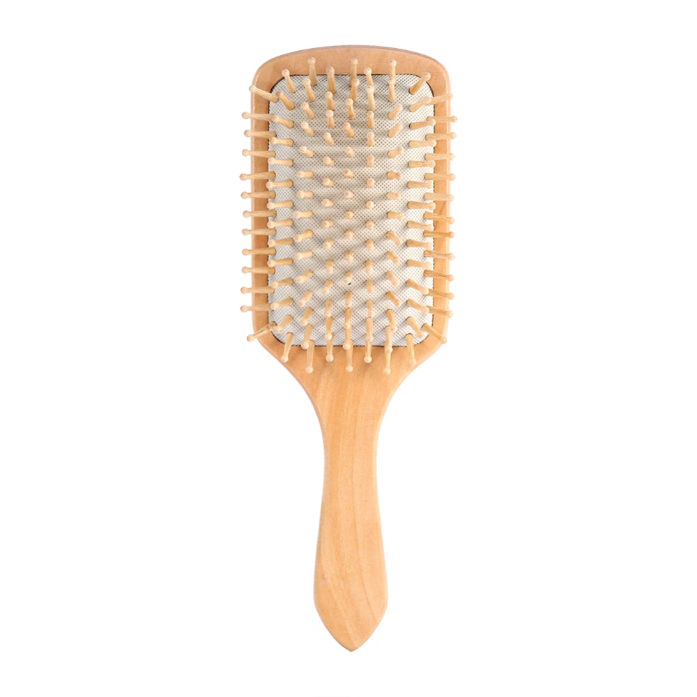 1PC Natural Wooden Anti Static Comb Healthy Cushion Airbag Hair Care Massage Tool( White)