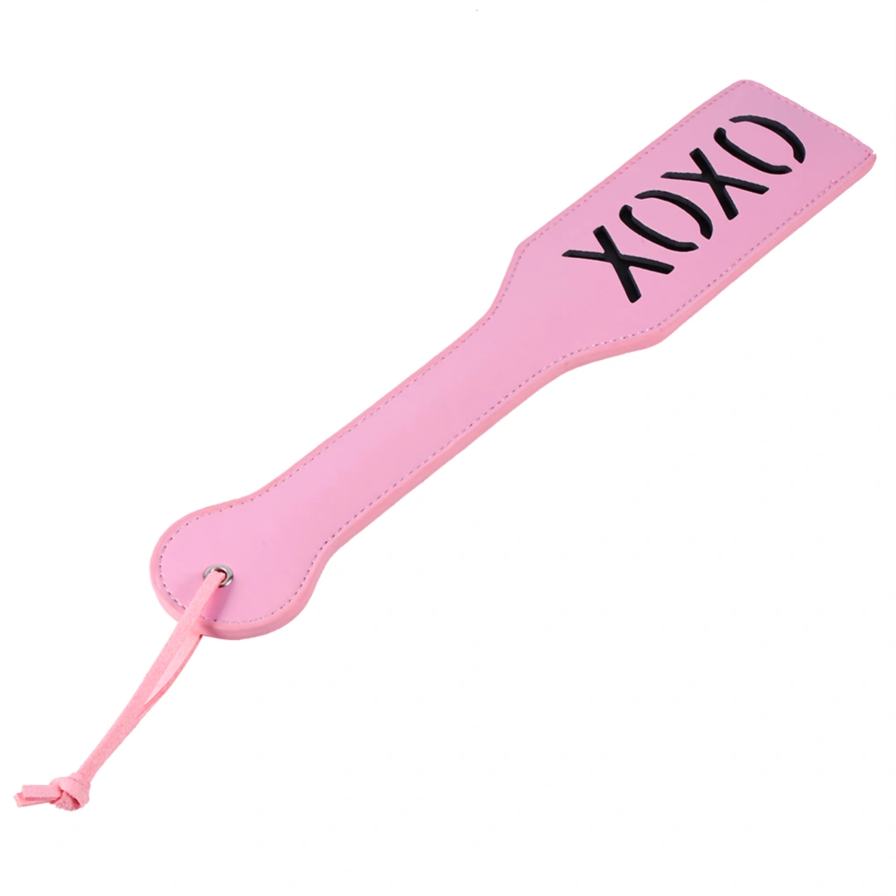 Couple Spank Paddle Submissive Fetish SM Game Flogger Beat Whip Sex Toy (XOXO Pink)