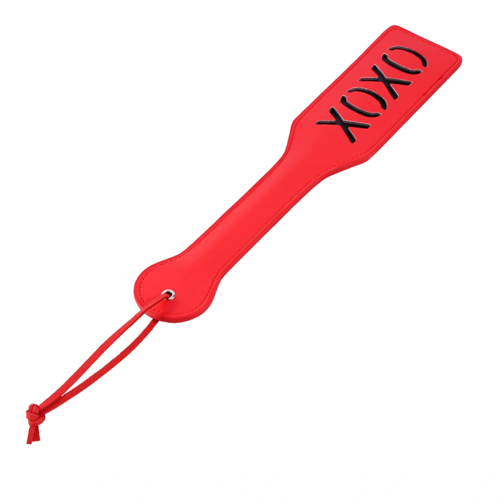 Women Men Adult Spank Paddle Submissive Fetish SM Flog Beat Whip Sex Toy (XOXO Red)