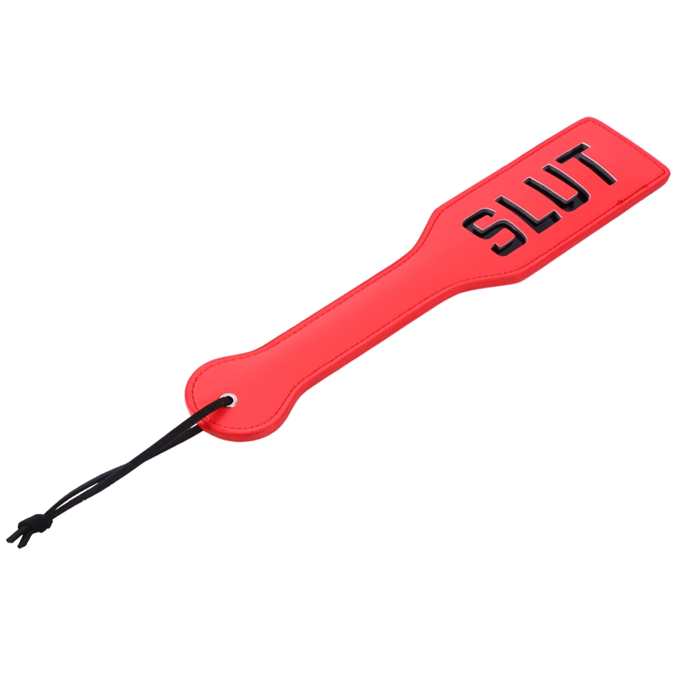 Spank Paddle Hand Slap Pat Submissive Fetish SM Flog Beat Whip Sex Toy (SLUT Red)