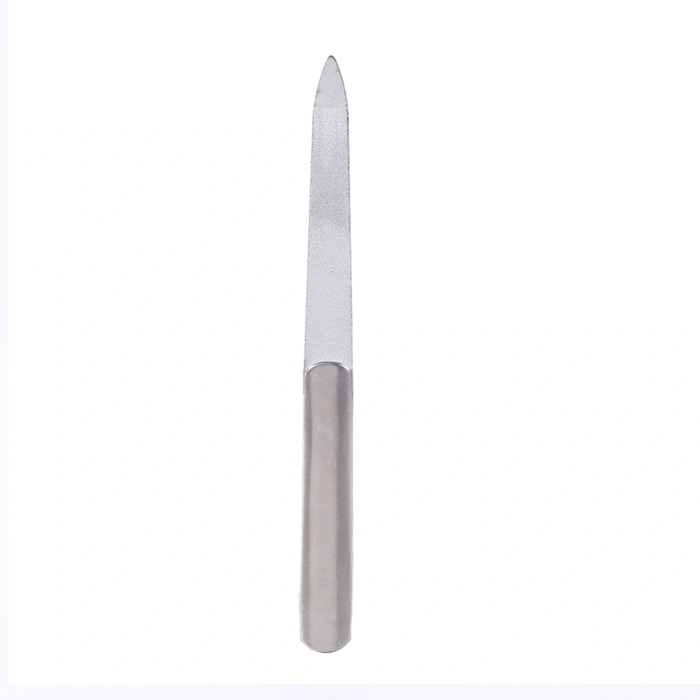 Professional Double Sided Stainless Steel Nail File Manicure Pedicure Grinding Rubbing Tool