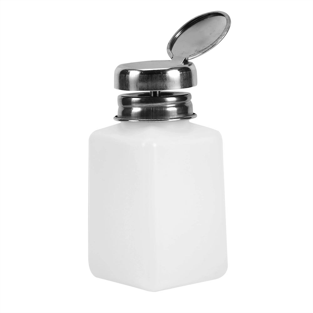 200ML Pump Dispenser Alcohol Polish Makeup Cleanser Liquid Remover Cleaner Empty Nail Bottle