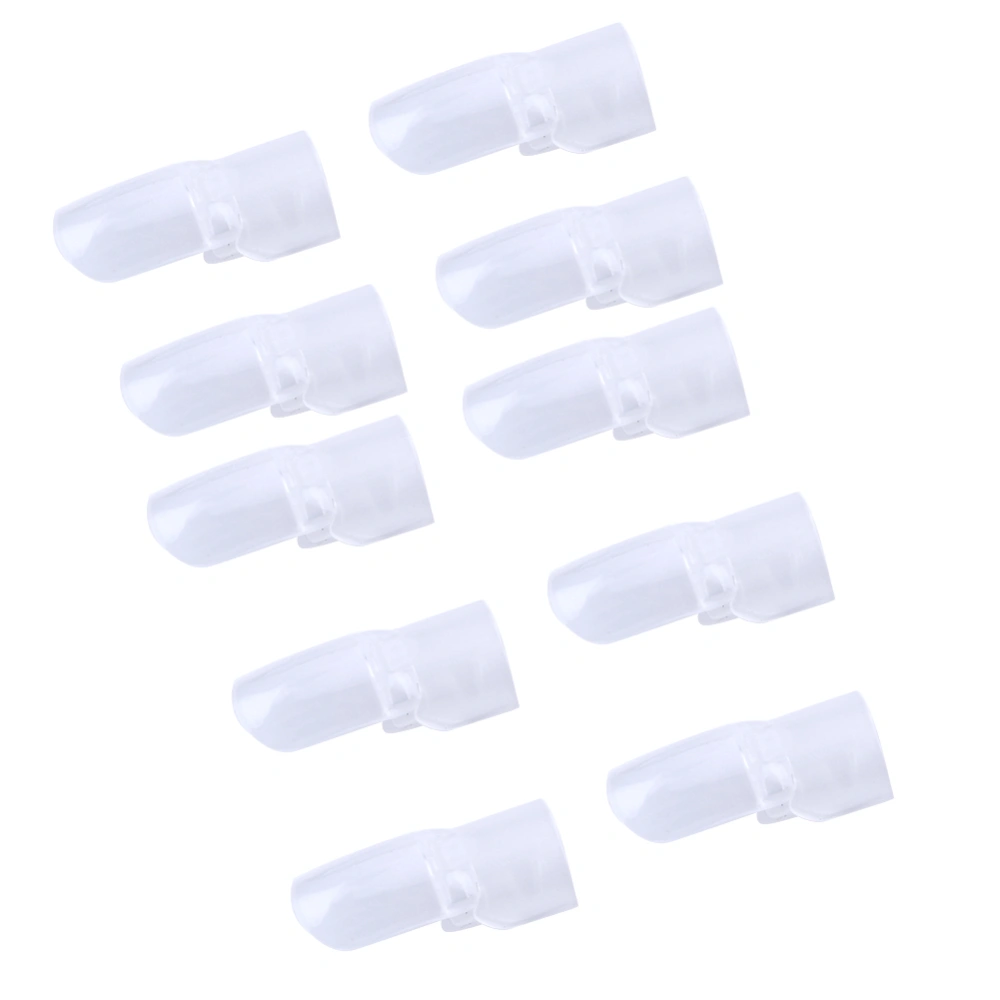 10Pcs Transparent Nail Art Design Protector Clips Manicure Finger Polish Shield Cover Tips