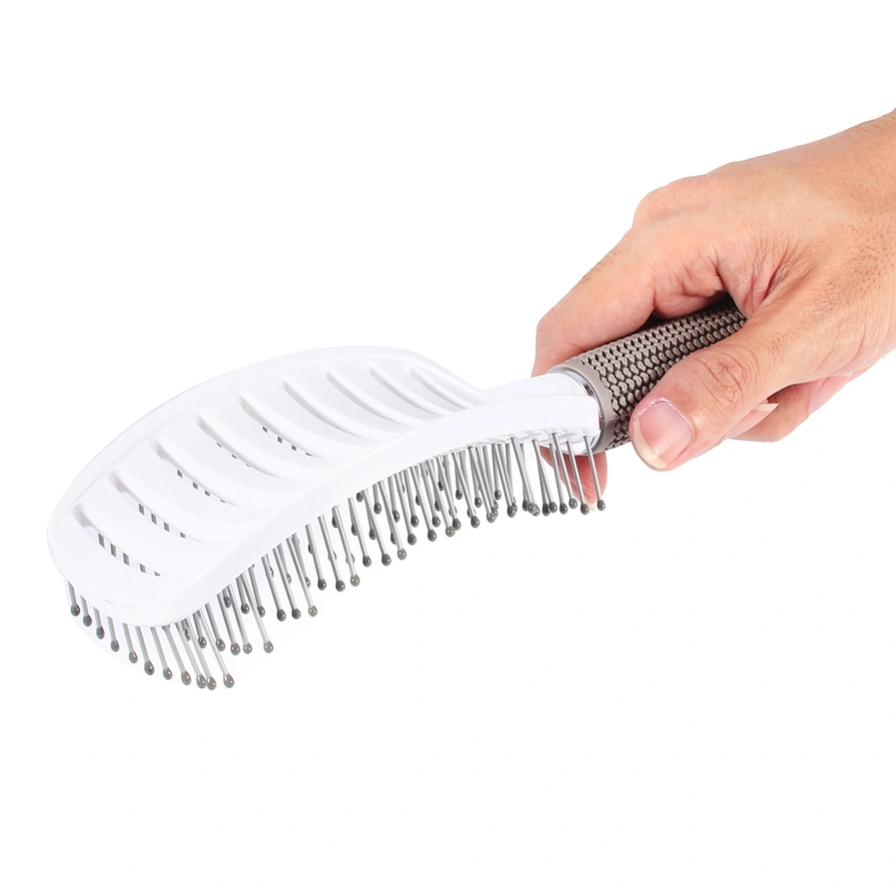 Anti static Wide Tine Curved Vent Hair Comb Brush Barber Salon Hairdressing Tool