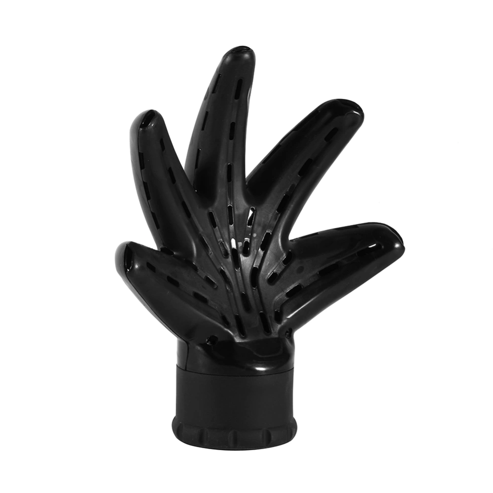 Professional Hairdressing Tool Black Plastic Hand Shape Hair Blow Dryer Diffuser Accessory