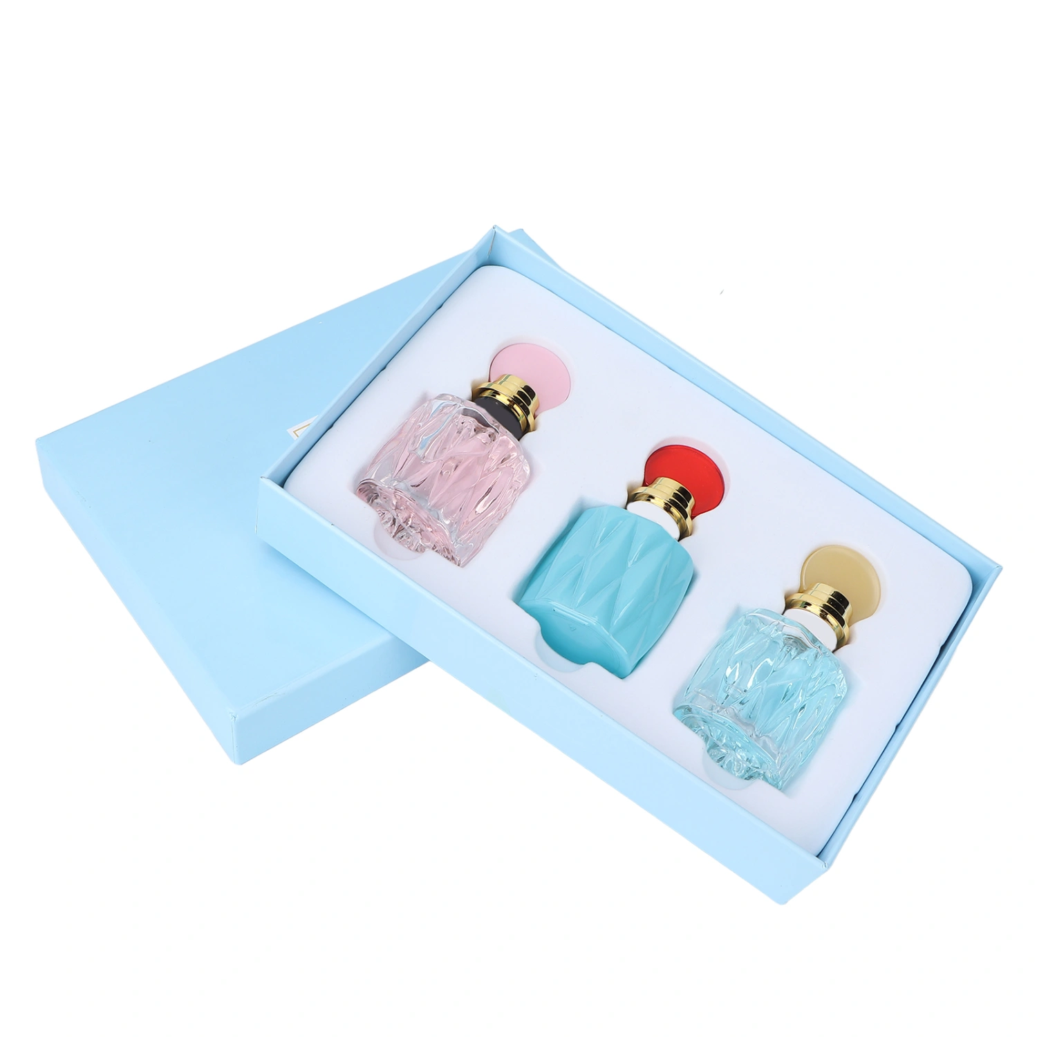 3pcs Women Fruity Floral Light Fragrance Long Lasting Refreshing Elegant Perfume Gift Box Set 30ml
