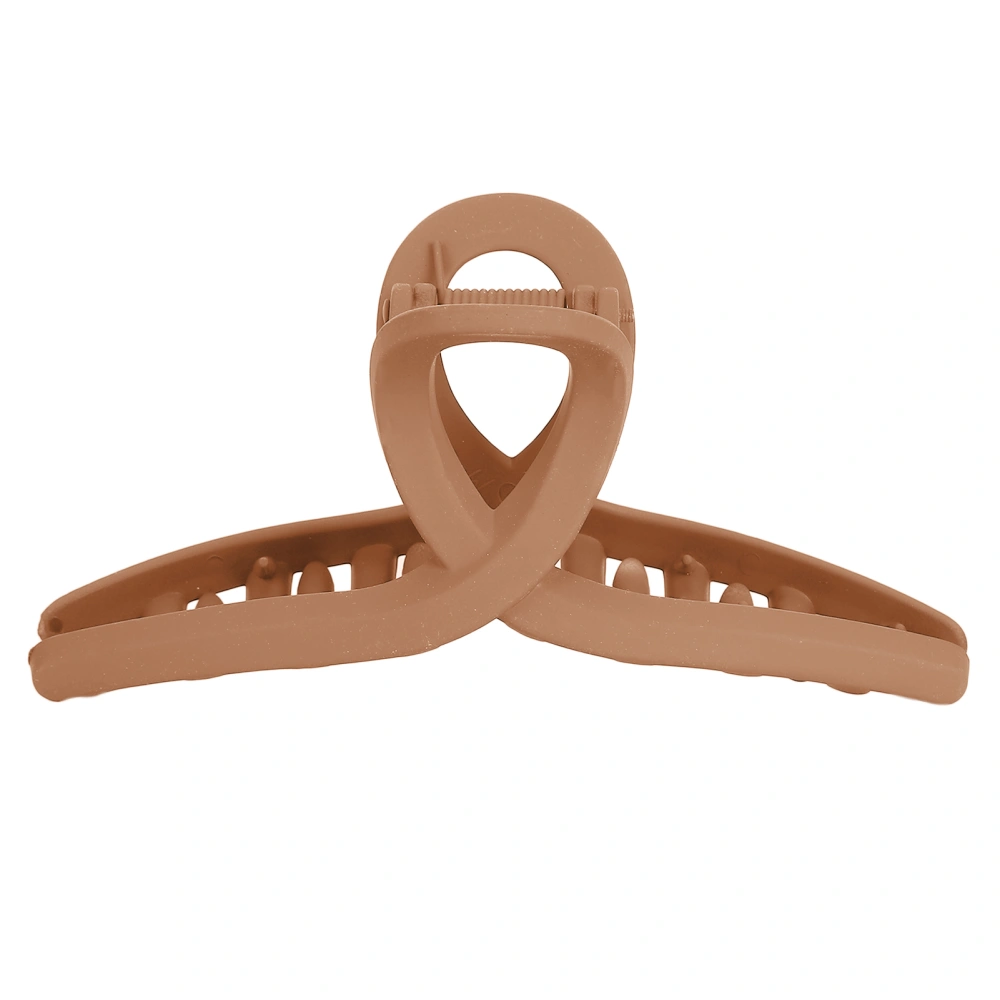 Medium Hair Claws Clips Non Slip Hair Clamps Clips Decorative Hair Accessories for WomenLight Brown