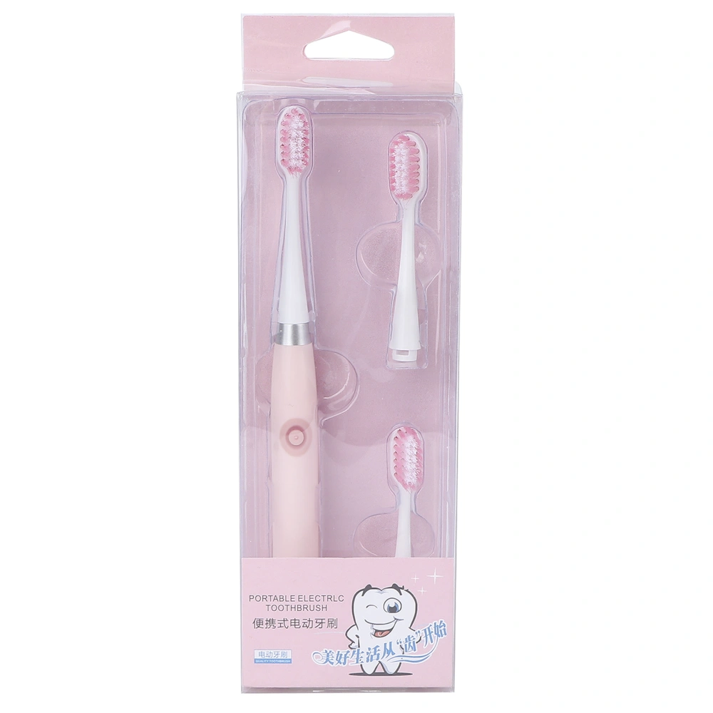 Kids Electric Toothbrush Electric Cleaning Toothbrush Portable Toothbrushes for ChildrenPink