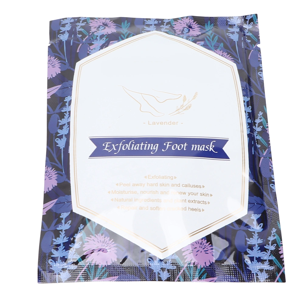 ELAIMEI Exfoliating Foot Mask Calluses Remover Dead Skin Peeling Moisturizing Lavender Foot Mask