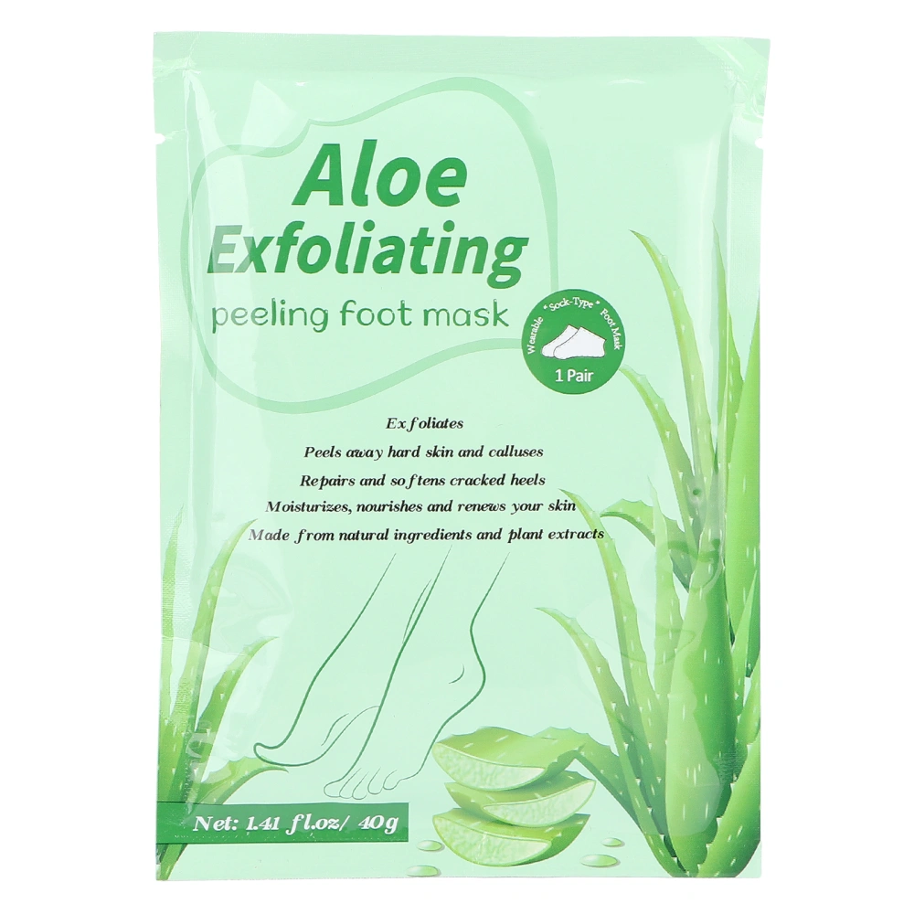 Dead Skin Calluses Removal Foot Peel Mask Aloe Moisturizing Exfoliating Foot Mask