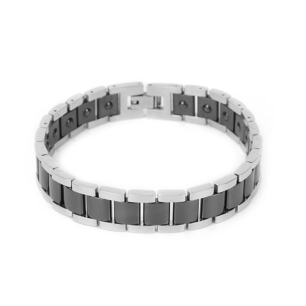 Simple Stylish Titanium Steel Magnet Therapy Bracelet Men Women Therapy Magnetic Bracelet