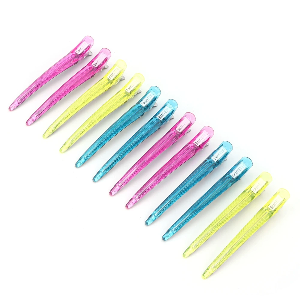 12pcs Styling Sectioning Hair Clip Household Portable Women Duckbill Hair Clip Set