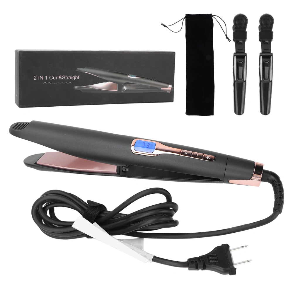 Dual Use Hair Straightener Curler Fast Heating Constant Temperature Electric Hair CurlerUS Plug