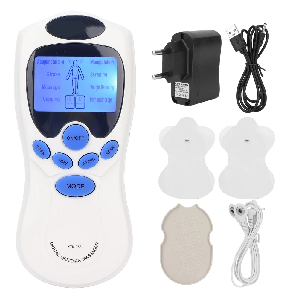 Electric Digital Neck Massager Portable Electronic Muscle Stimulator Shoulder Neck MassagerEU Plug 100-240V