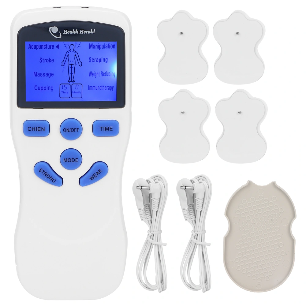 Professional Digital Neck Waist Pulse Massager Meridians Body Muscle Stimulator Device