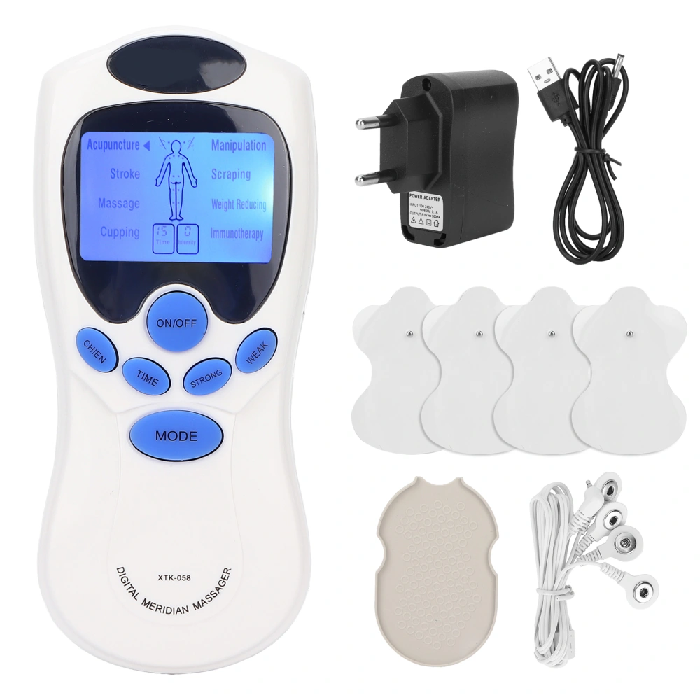 Digital Therapy Machine Pain Relief Mode Adjustable Portable Neck Shoulder Massage MachineEU Plug 100‑240V