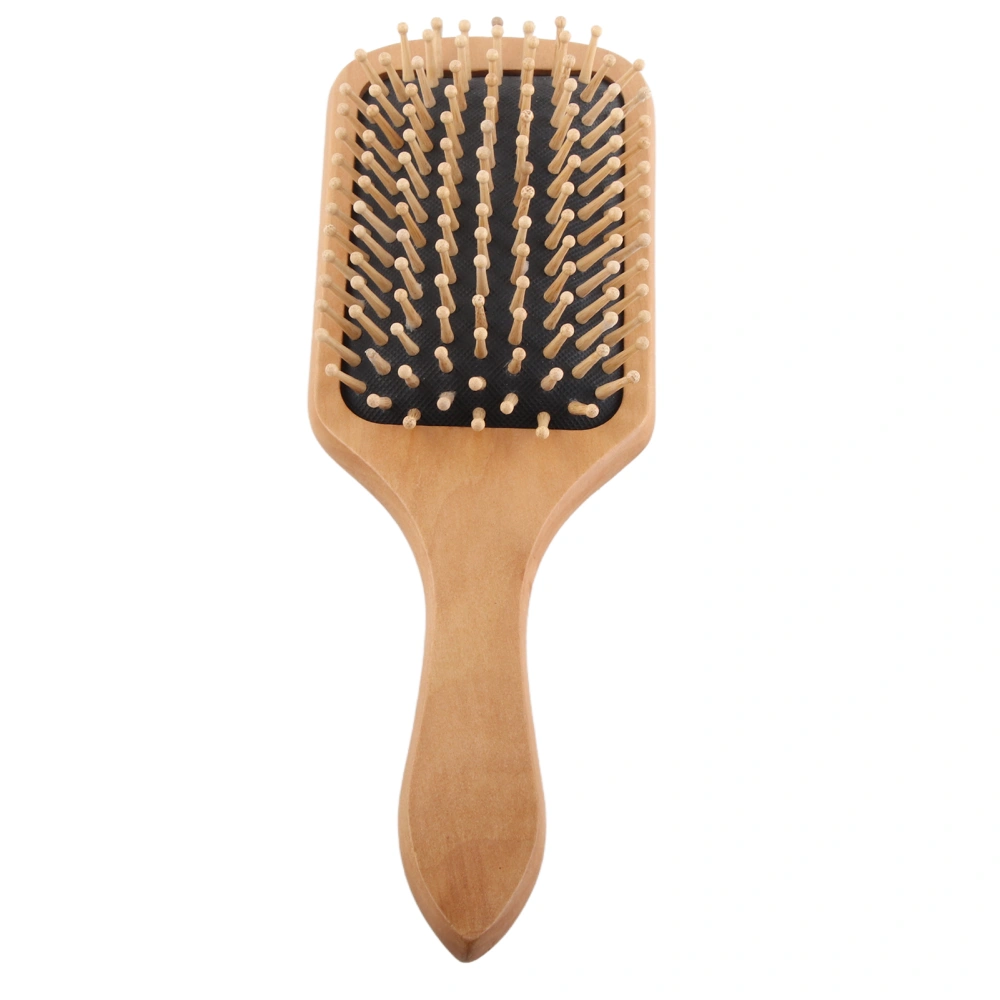 Hair Brush Professional Thick Curly Hair Paddle Detangling Brush with Wood Handle