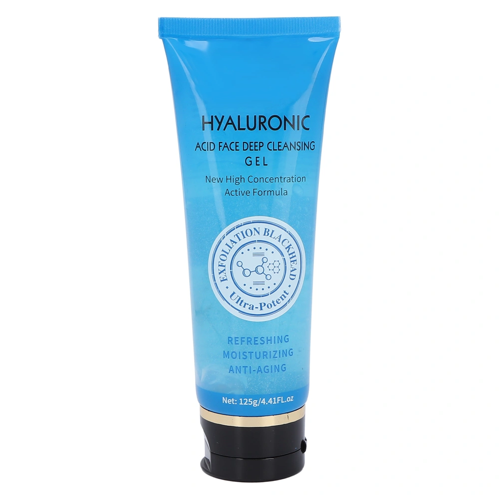 Hyaluronic Acid Facial Cleansing Gel Oil Control Pore Cleaning Dirt Removal Gel 125g