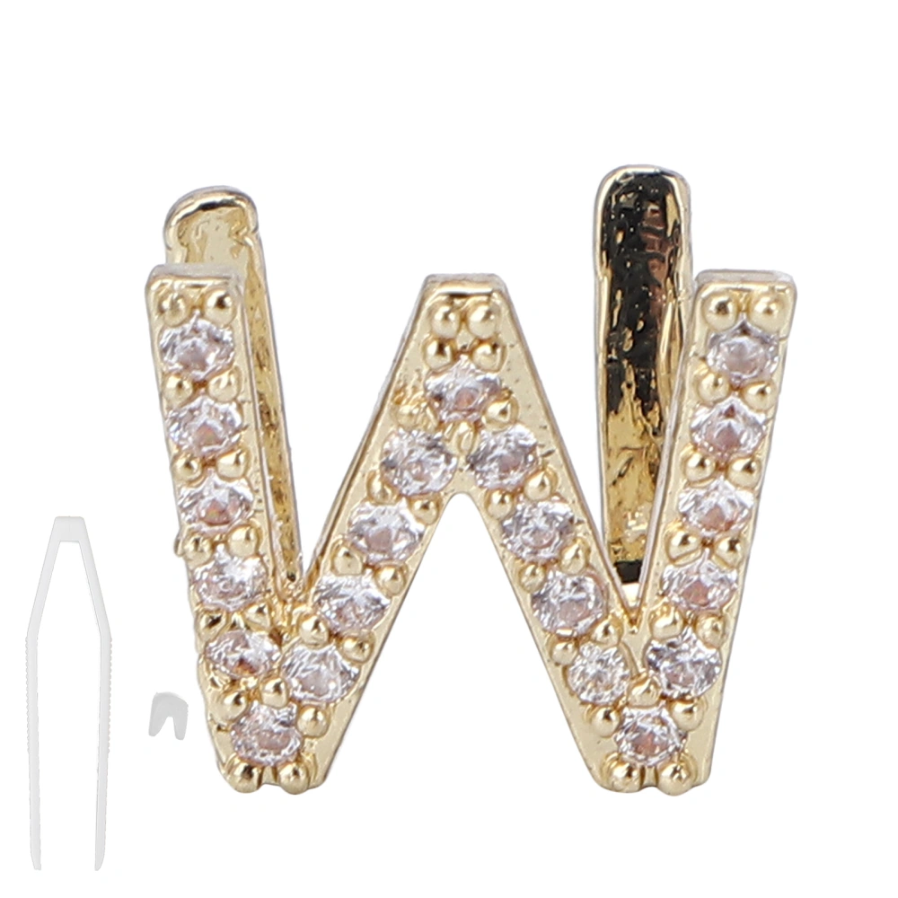 Single Hip Hop Teeth Initial Letters Teeth Halloween Dentures Ornaments AccessoriesGold W