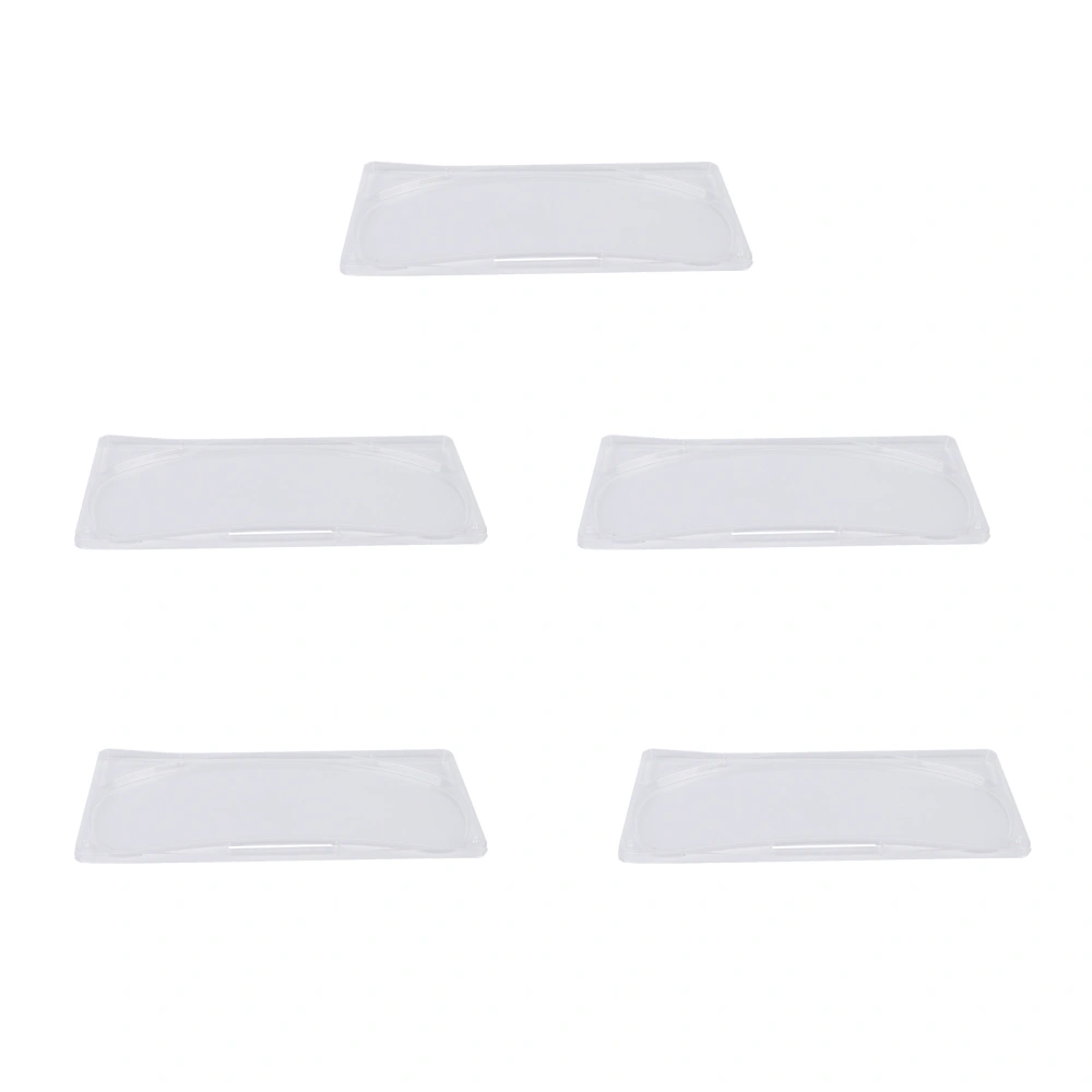 5pcs Transparent DIY Neck Mask Mold Reusable Neck Patch Tray for Facial Mask Maker