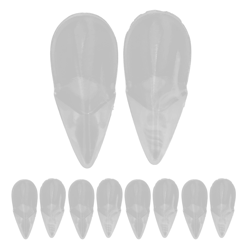 Vampire Fangs Fake Teeth Transparent Cosplay Party Dentures Prop Costume for Halloween19mm/0.75in