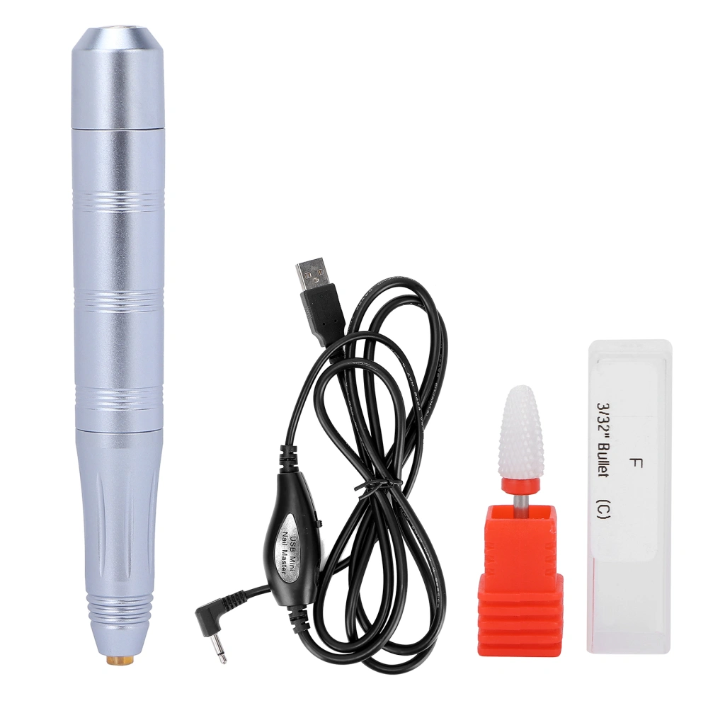 Electric Nail Drill Machine Rechargeable Pedicure Drill Device Portable Manicure Grinder ToolsPink Blue