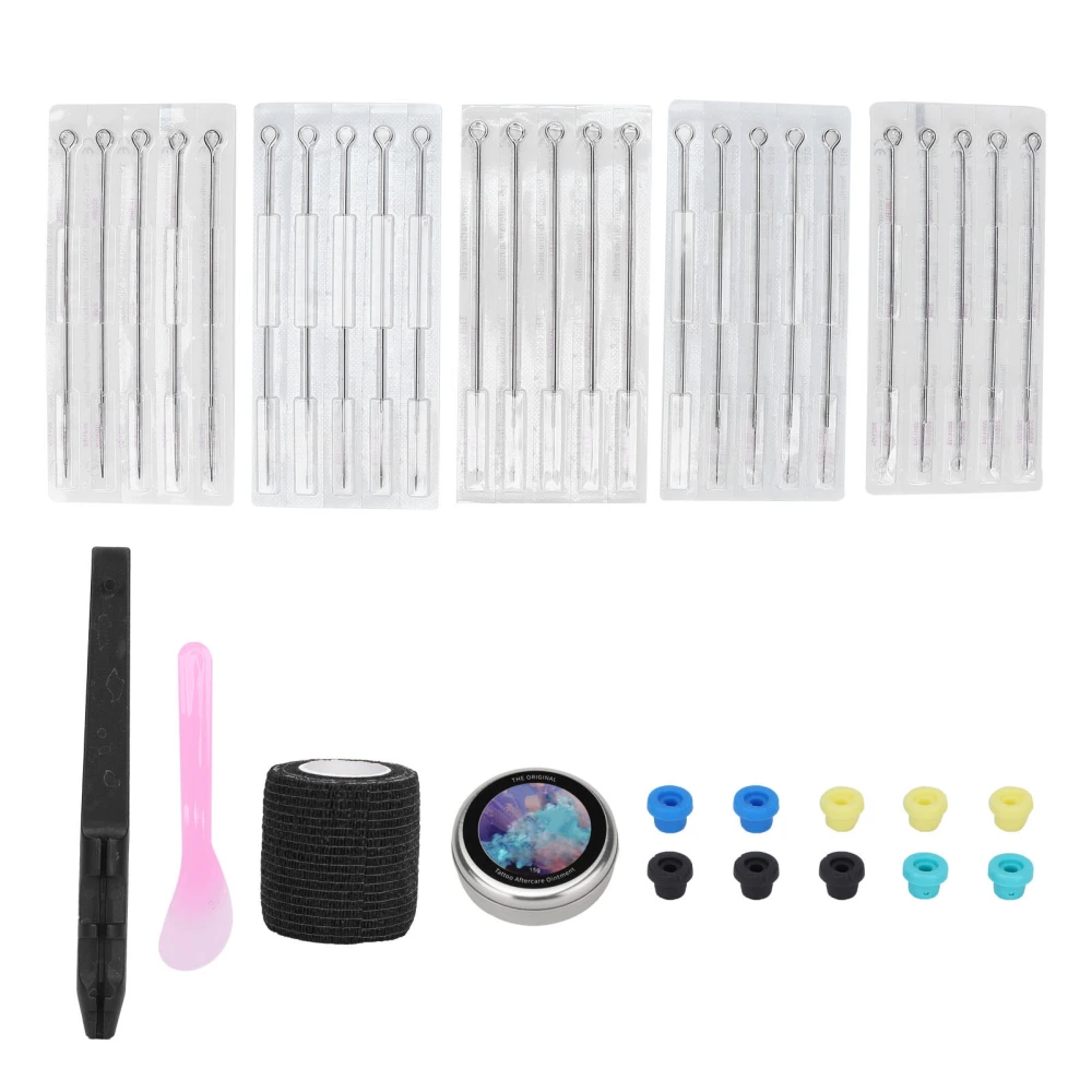 Hand Stick Tattoo Kit DIY Tattoo Supply Needles Set Tattoo Needles Bandage Tattoo Grommets