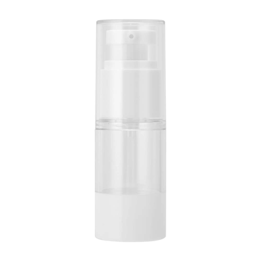 Refillable Travel Pump Bottle Transparent Lotion Container Refillable Plastic Pump Bottle15ml