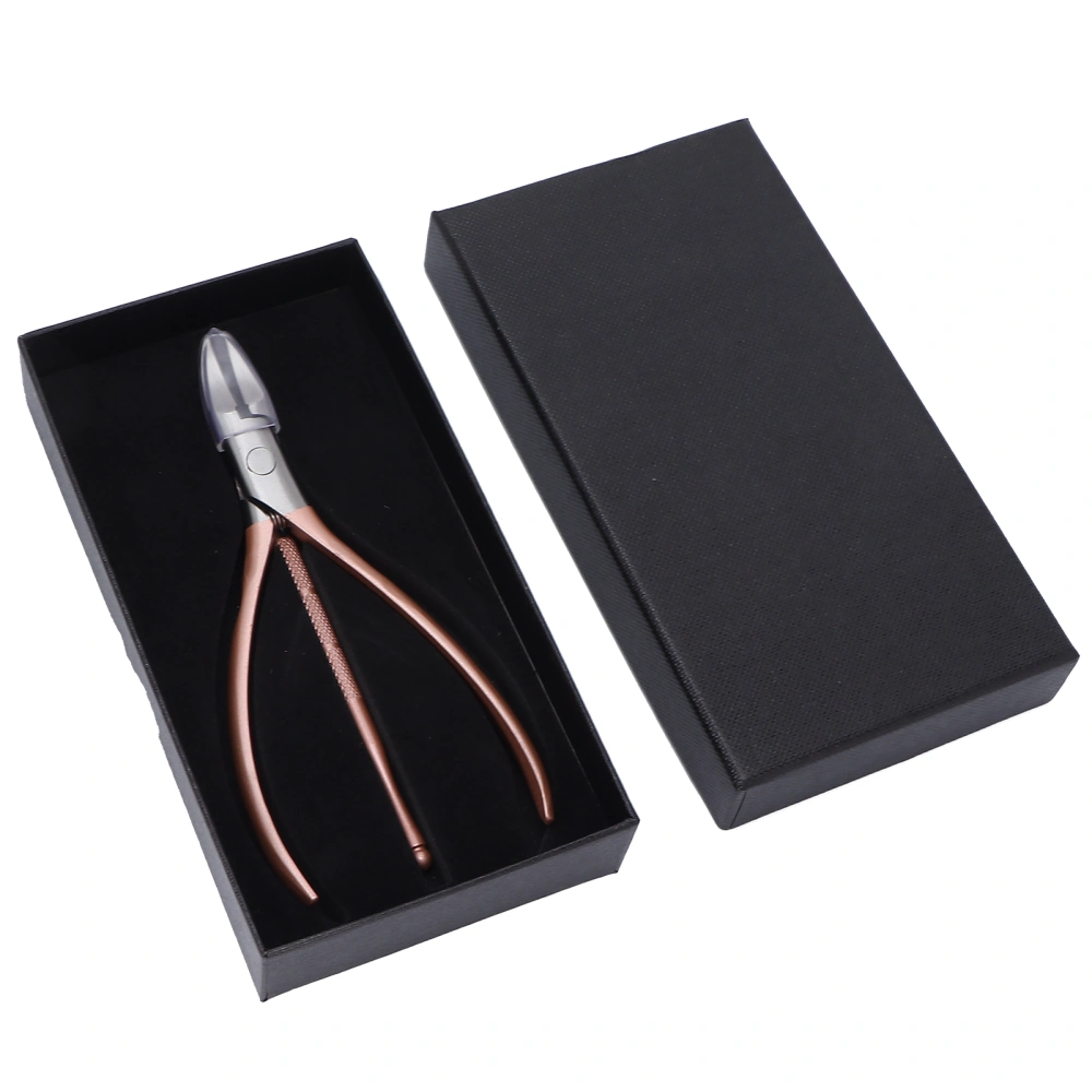 Professional Stainless Steel Toenail Nippers Toenail Lifter for Ingrown Nail Pedicure ToolsRose Gold