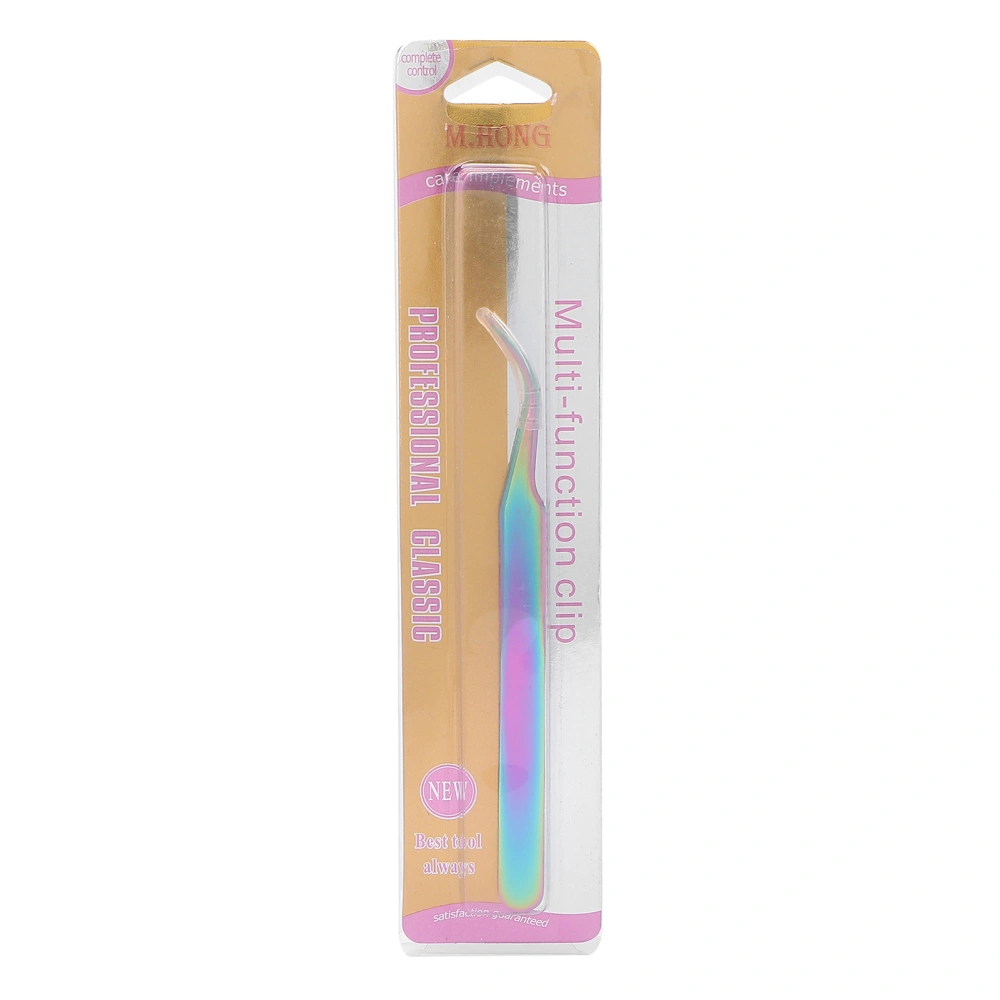 Multi Functional Stainless Steel Colorful Eyelash Extension Tweezers Nail Art Tweezers