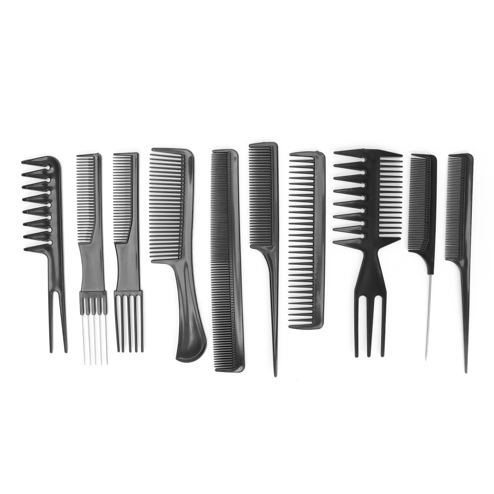 10pcs Professional Hair Styling Comb Set Salon Hairdressing Combs Set Barber Comb Set