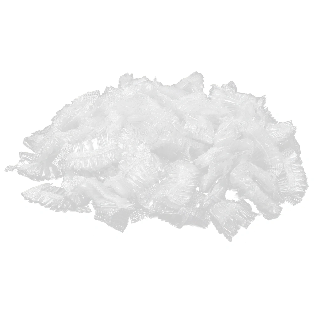 200 Pcs Disposable Clear Ear Covers Waterproof Ear Protector Elastic Ear Cover for Hair Dye