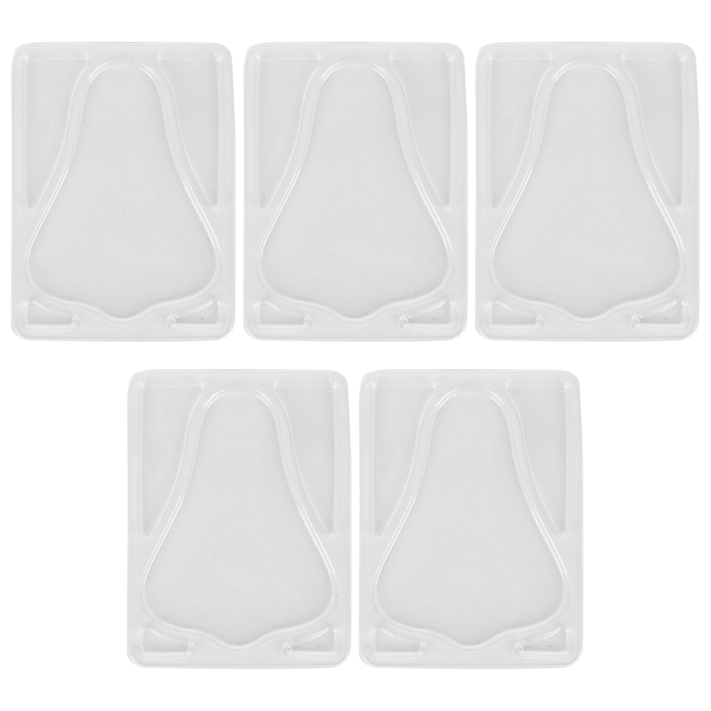 5pcs Transparent DIY Nose Mask Mold Reusable Nose Patch Tray for Facial Mask Machine