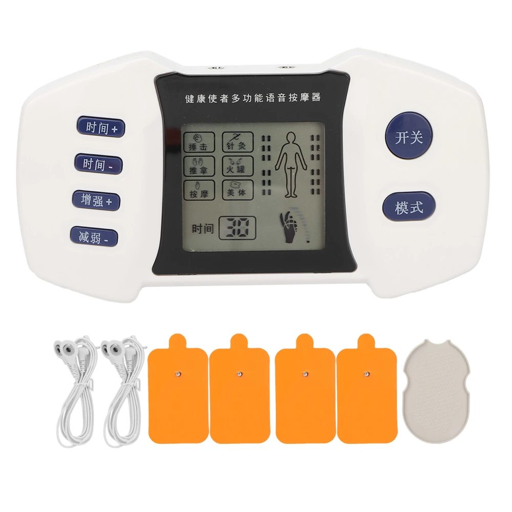 Mutifunctional Pulse Massager Electric Digital Pulse Massager Pulse Muscle Stimulator with Voice