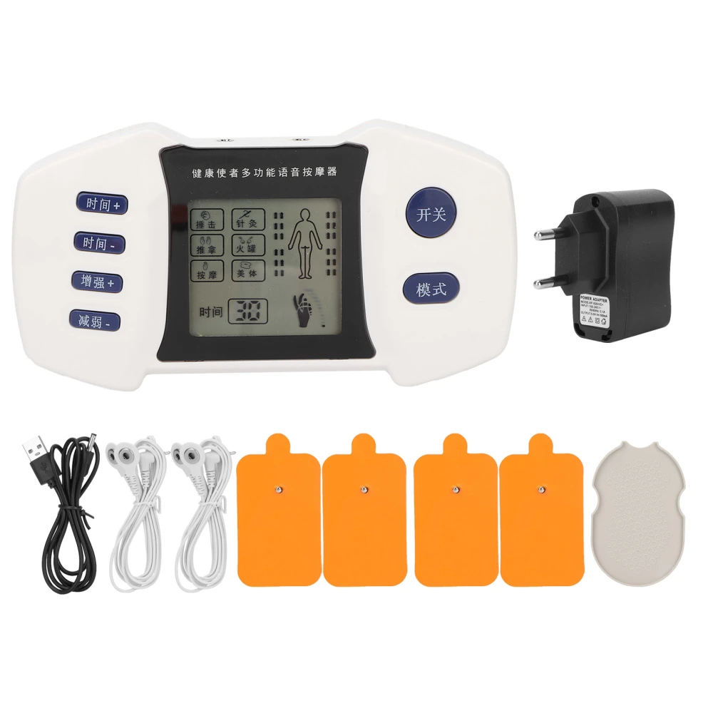 Multifunctional Electric Muscle Stimulator Machine Pain Relief Stiff Muscles Relax MassagerEU Plug 100-240V