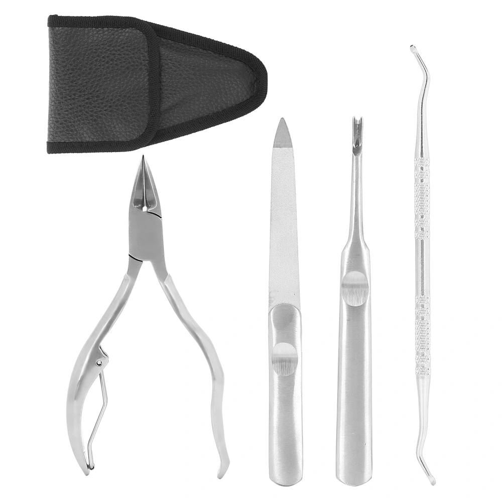 4pcs Stainless Steel Nail Clipper Set Professional Pedicure Knife Manicure Tool Set