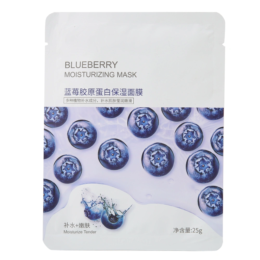 Blueberry Collagen Moisturizing Facial Mask Skin Hydrating Nourishing Mask Skin Care 25g