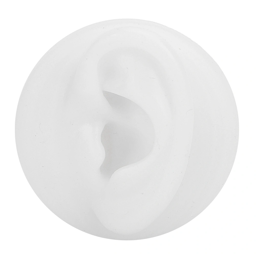 Silicone Ear Model Ear Acupuncture Practice Model Reusable Simulation Ear Display ModelLeft Ear