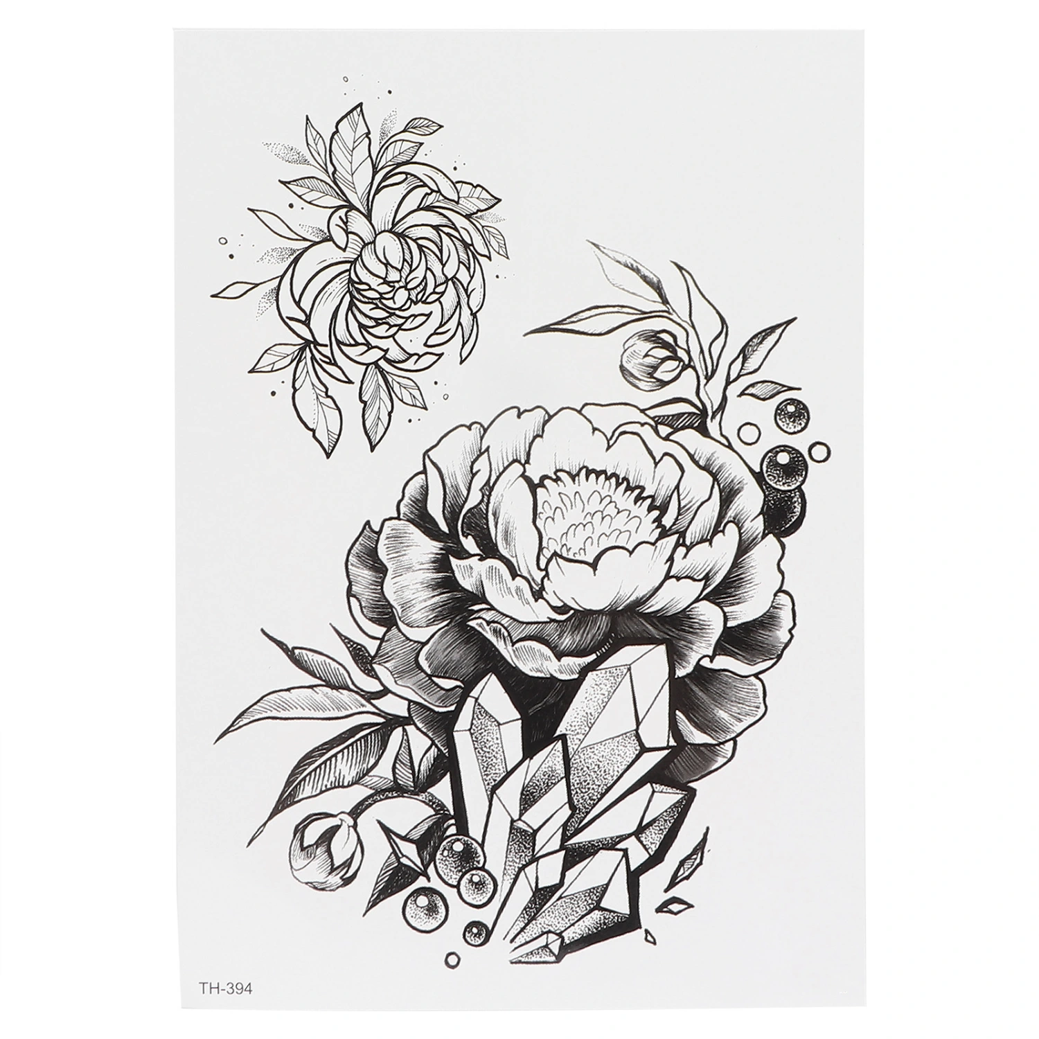 Temporary Tattoos Women Waterproof Flower Long Lasting Body Fake Tattoo StickersTH‑394