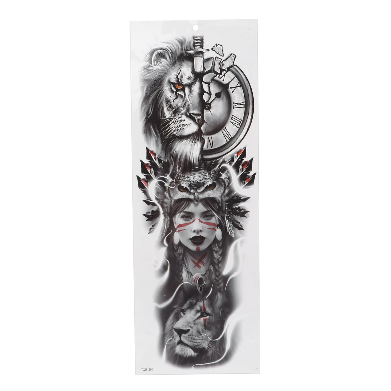 Full Arm Temporary Tattoo Sticker Waterproof Tattoo Body Stickers Fake Body Art Tattoos260