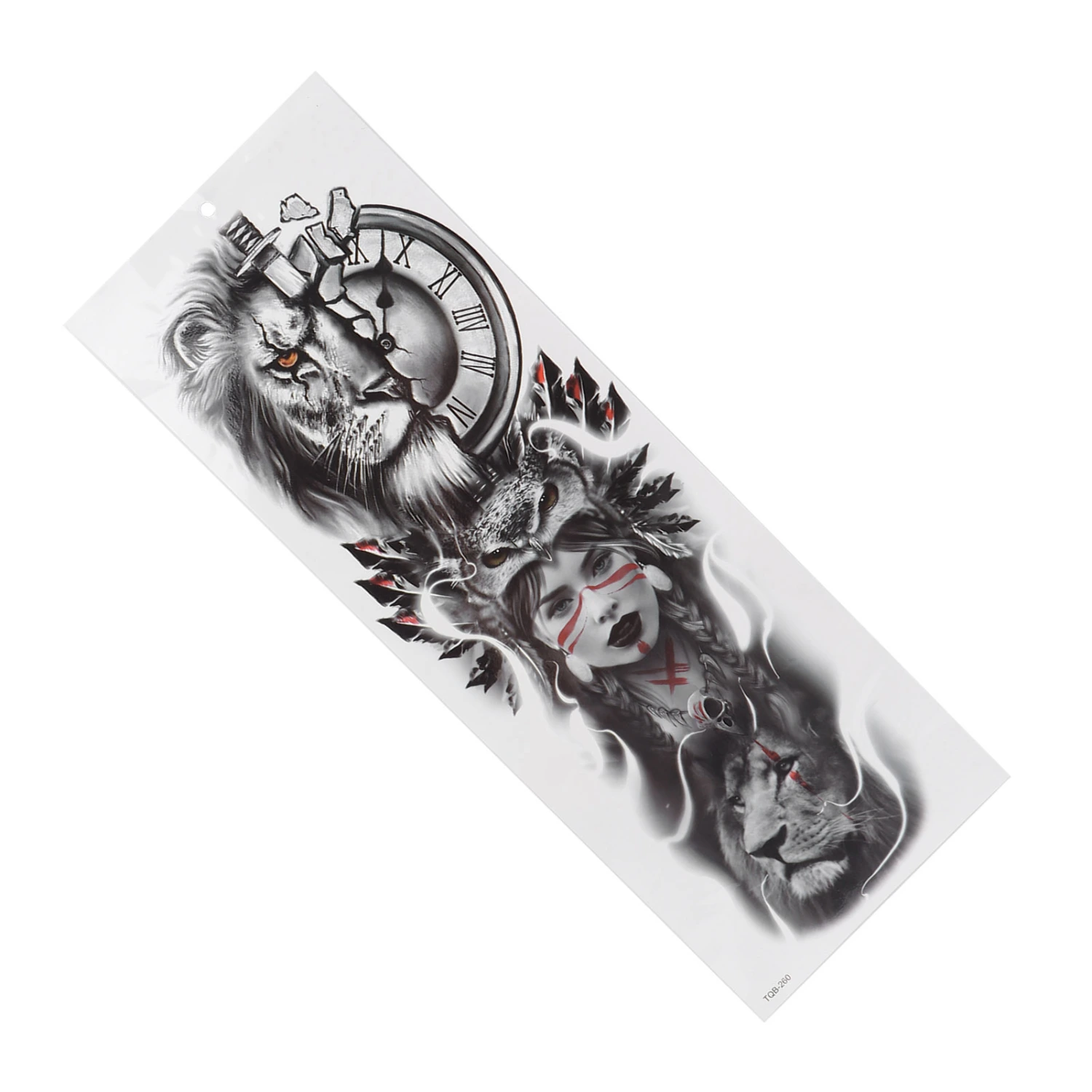 Full Arm Temporary Tattoo Sticker Waterproof Tattoo Body Stickers Fake Body Art Tattoos260