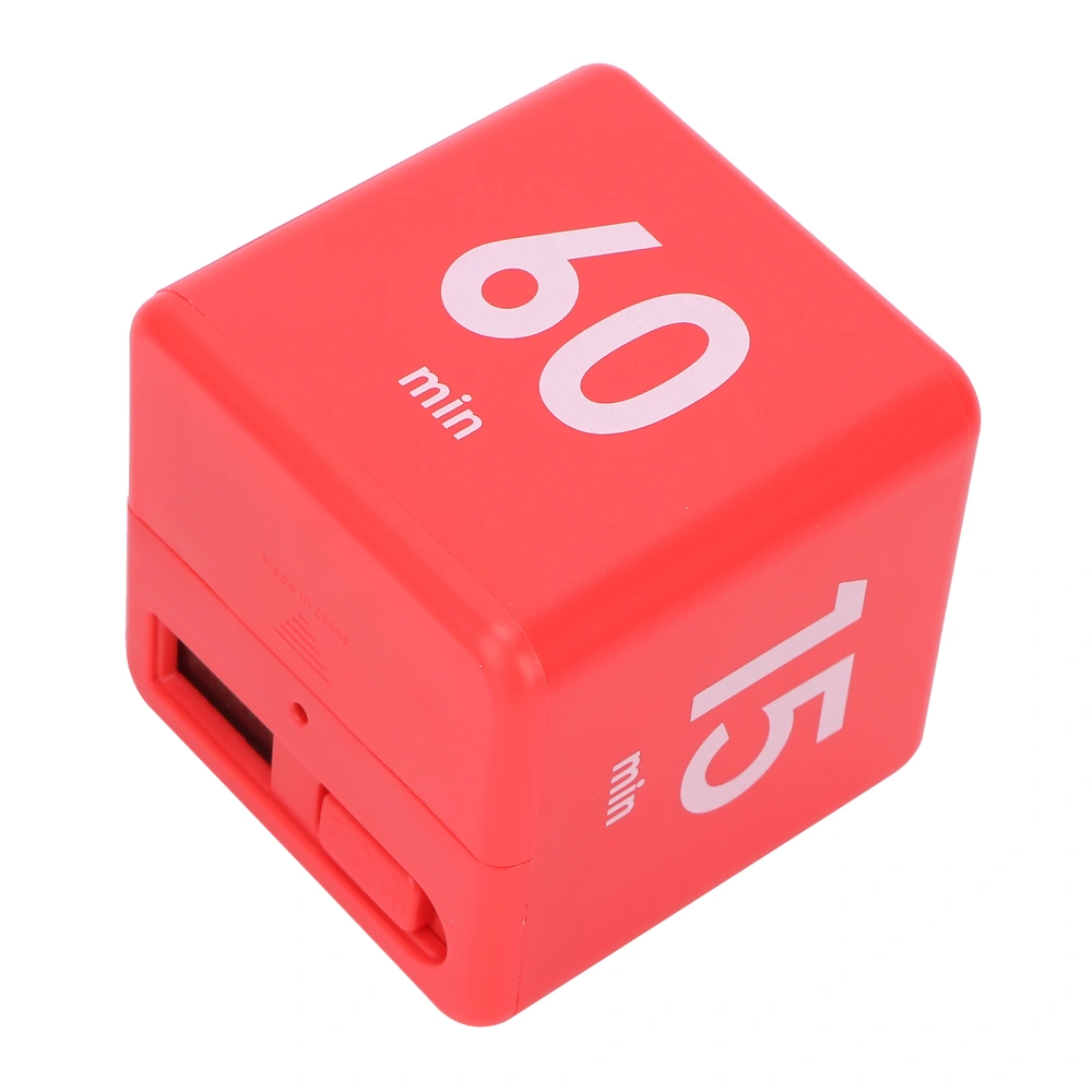 Plastic Cube Timer Gravity Sensor Flip Timer Workout Countdown Timer for Time Management